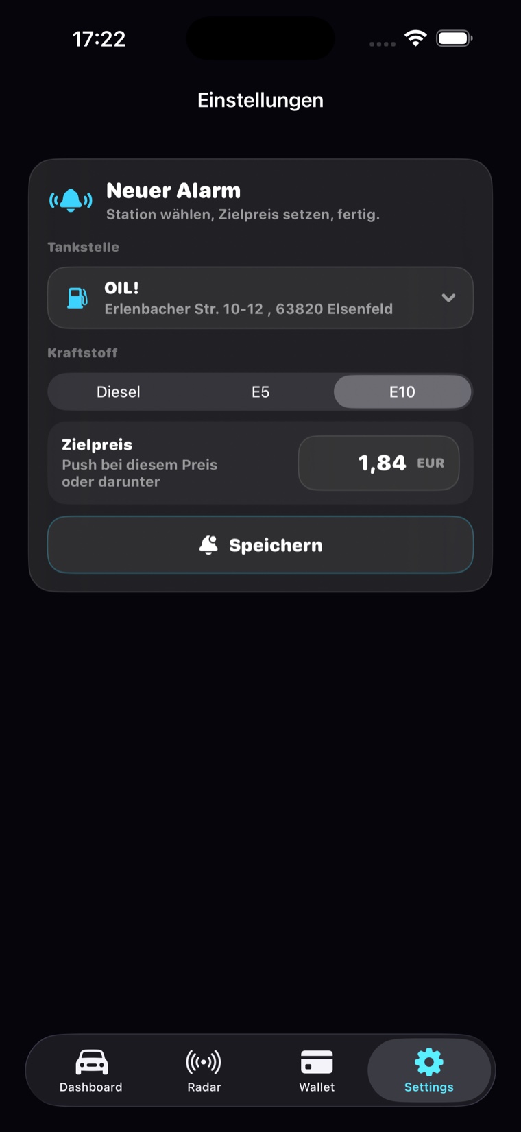 PureTank Stationsdetails und Tankkosten