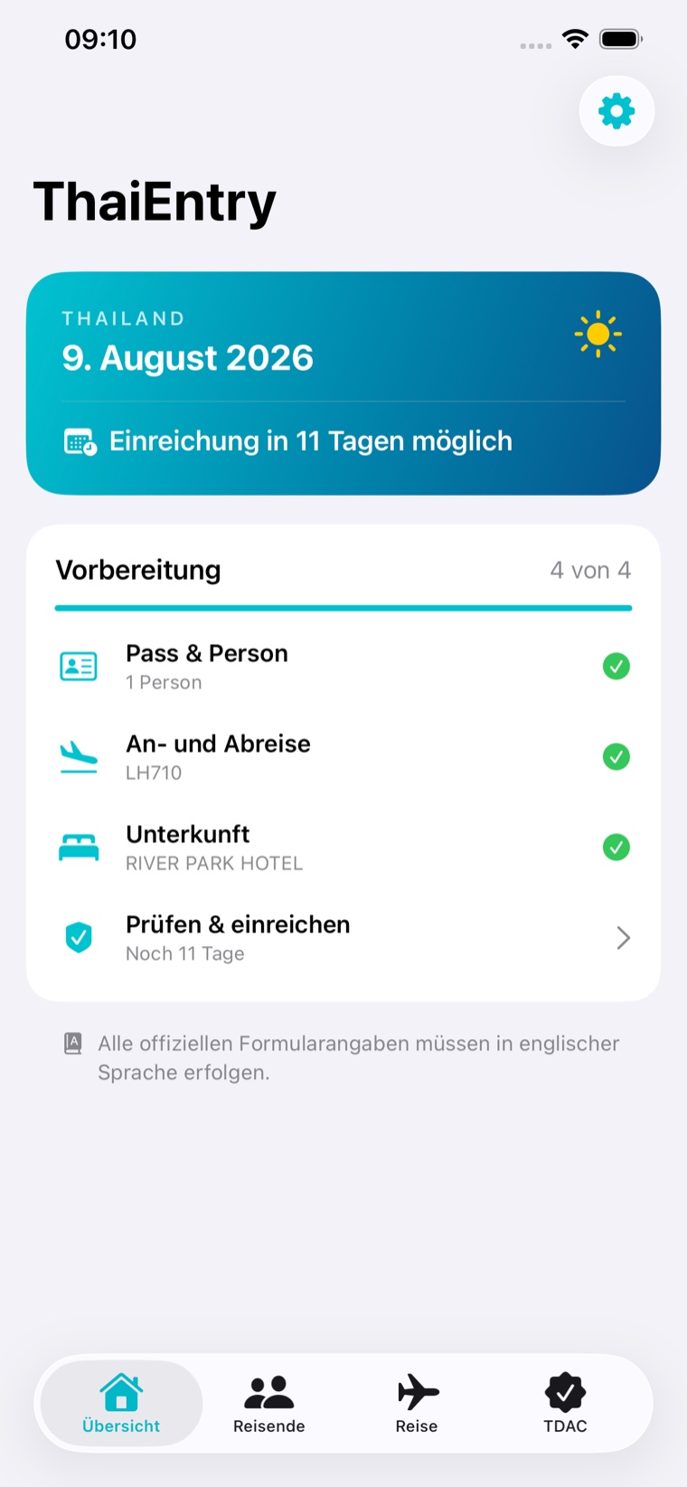 ThaiEntry Übersicht zur Vorbereitung der Thailand Digital Arrival Card