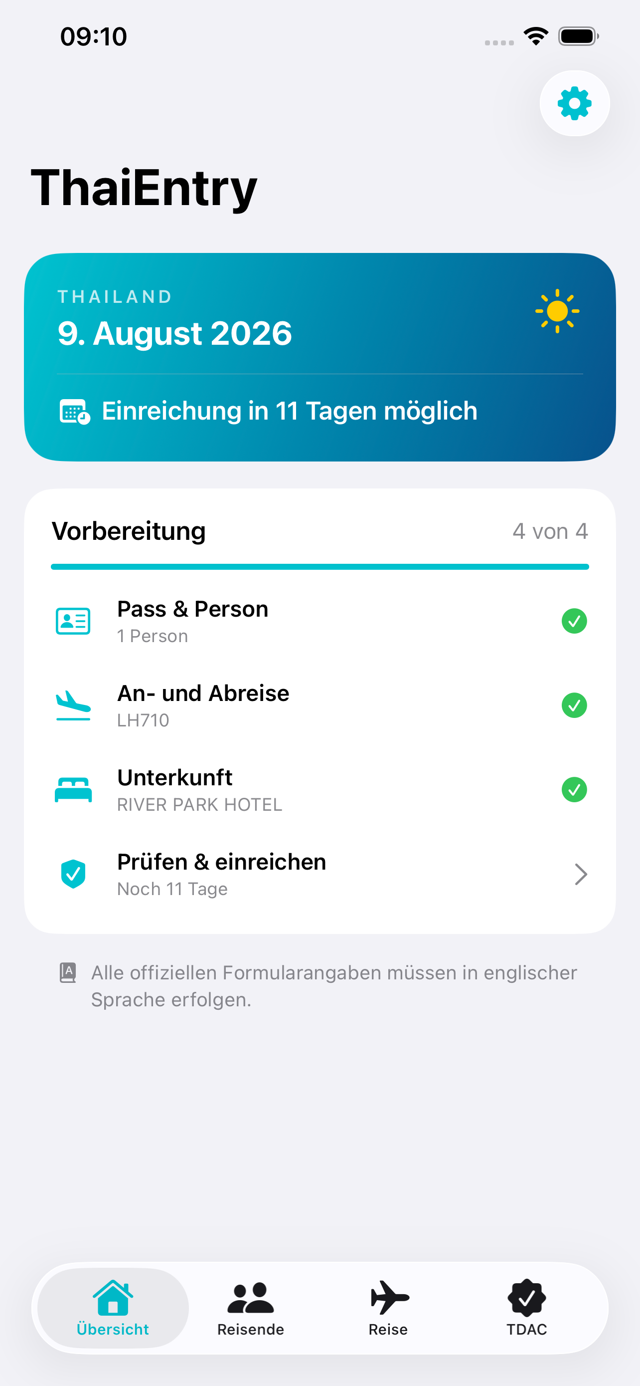 ThaiEntry Übersicht zur Vorbereitung der Thailand Digital Arrival Card