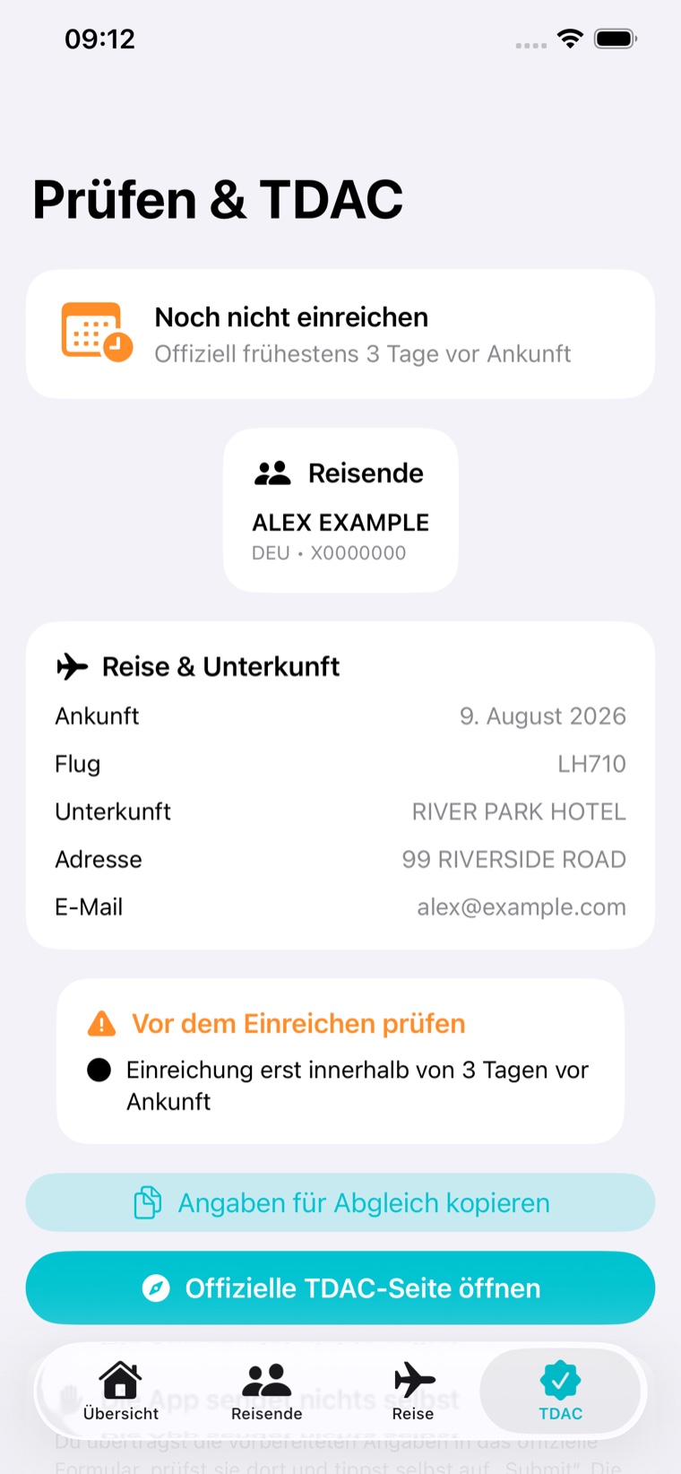 ThaiEntry Prüfung vor dem Öffnen der offiziellen TDAC-Website