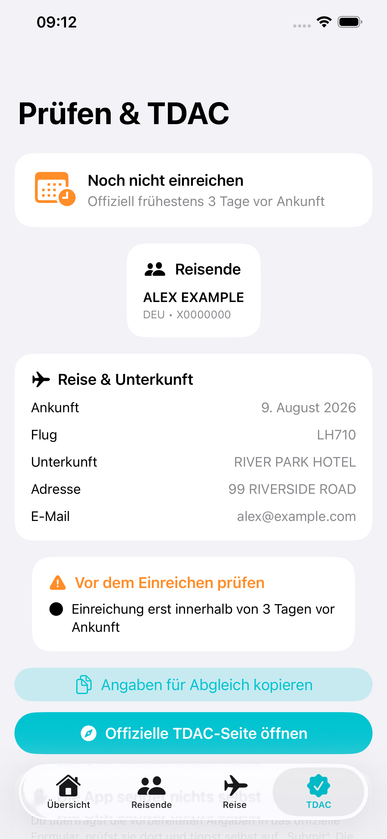 ThaiEntry Prüfung vor dem Öffnen der offiziellen TDAC-Website